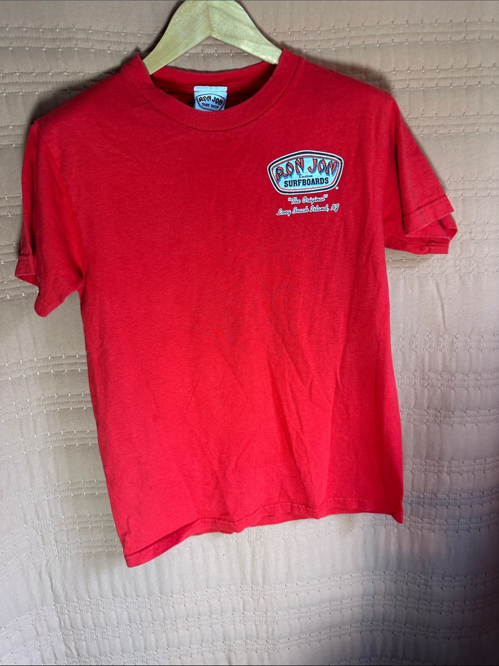 Ron Jon Red Short Sleeve Surf Logo Tee